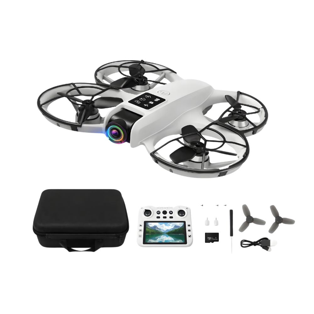 Drone Brushless con Cámara HD, Control LCD y Giro 360°