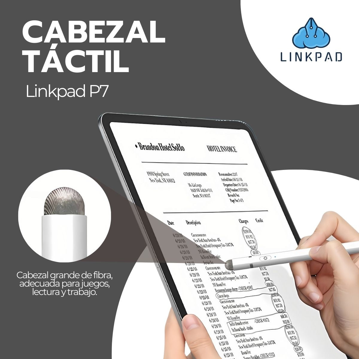 Lápiz Linkpad P7 Universal 2 En 1 Con Función De Inclinación