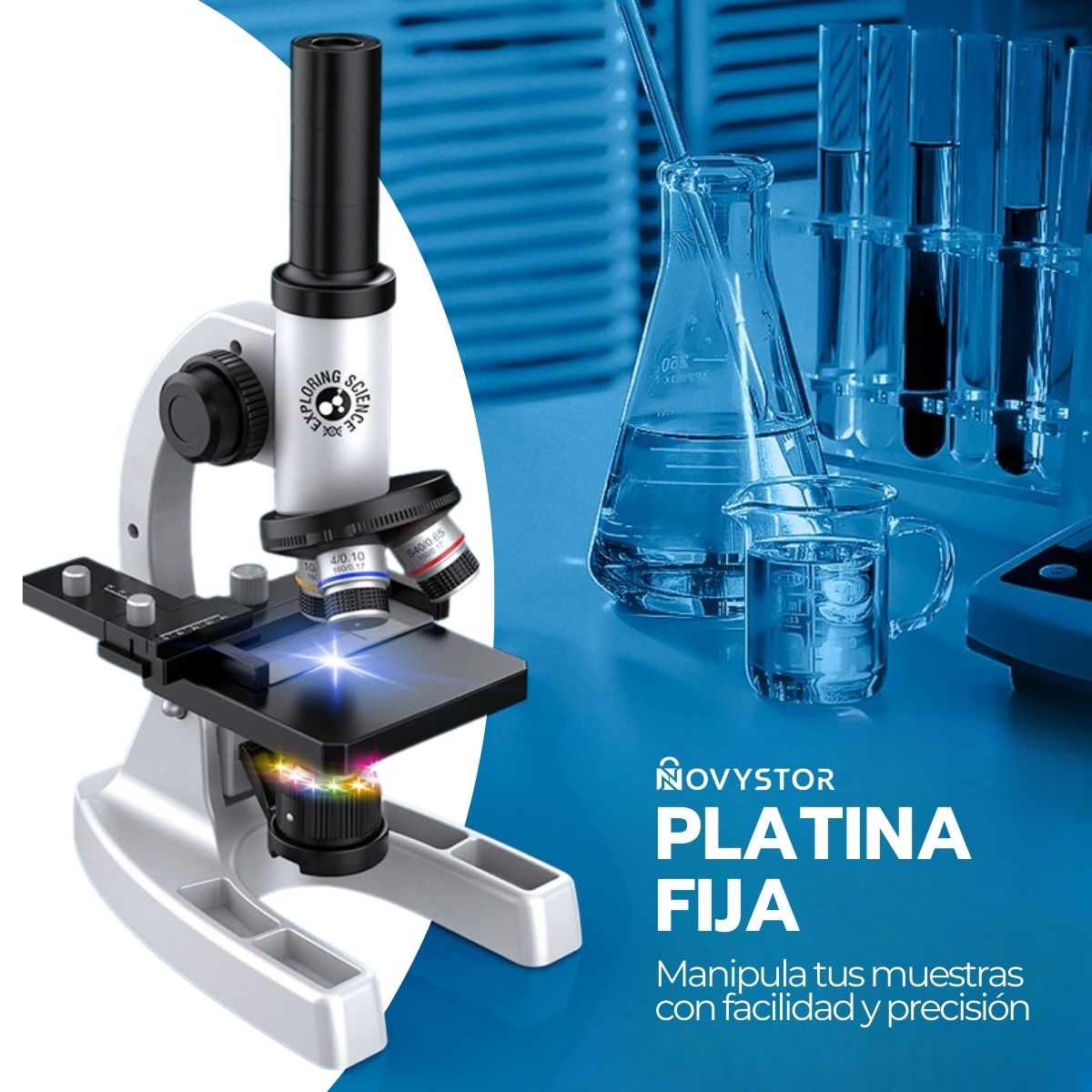 Microscopio Profesional 16000X con Accesorios y Muestras