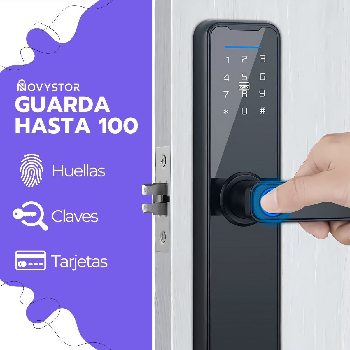 Cerradura Digital Inteligente App Wifi, huella y Clave