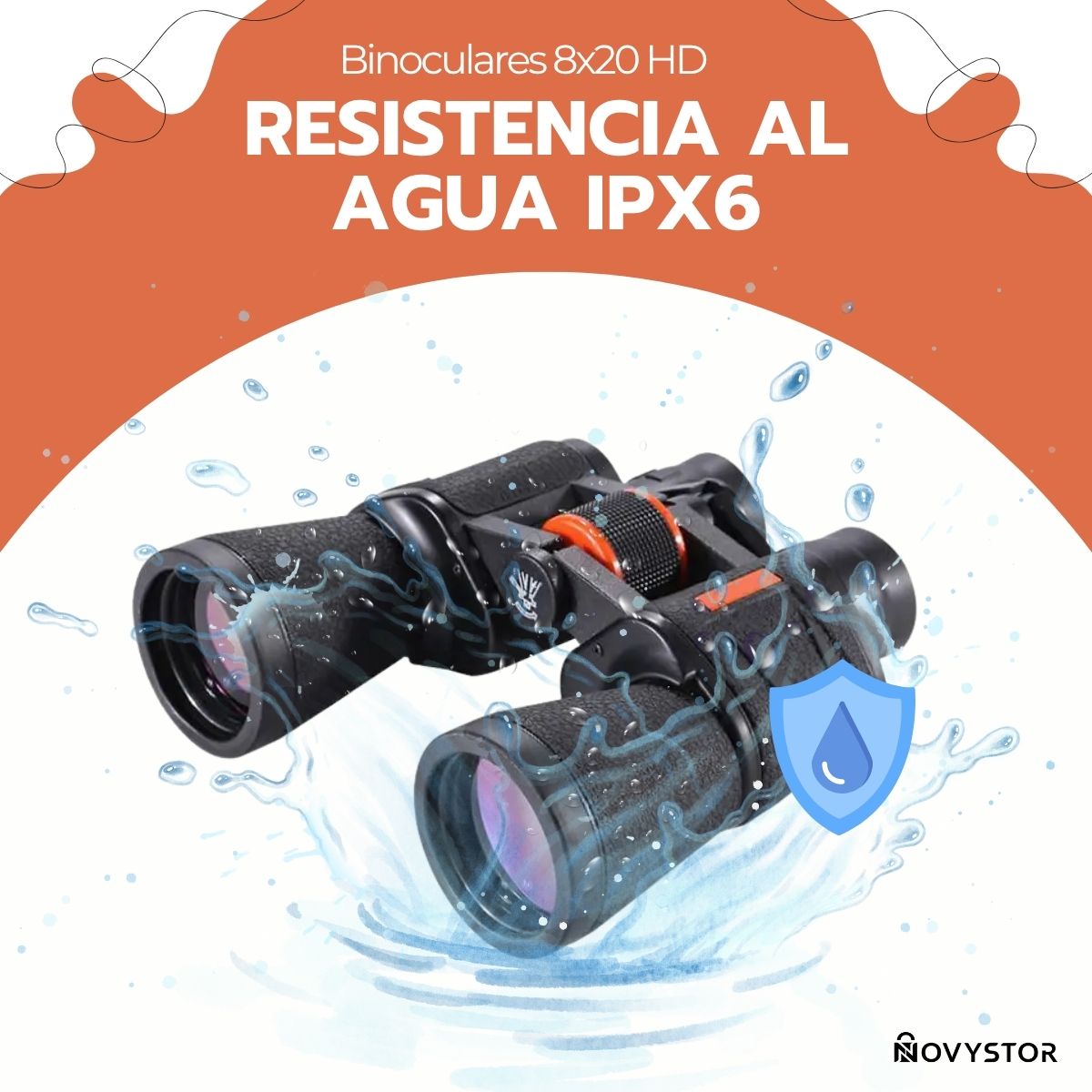 Binoculares 8x20 HD BAK4 Waterproof FMC Alta Calidad