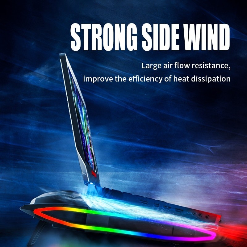 Base Ventilador Pc Gamer Turbo Cooler RGB