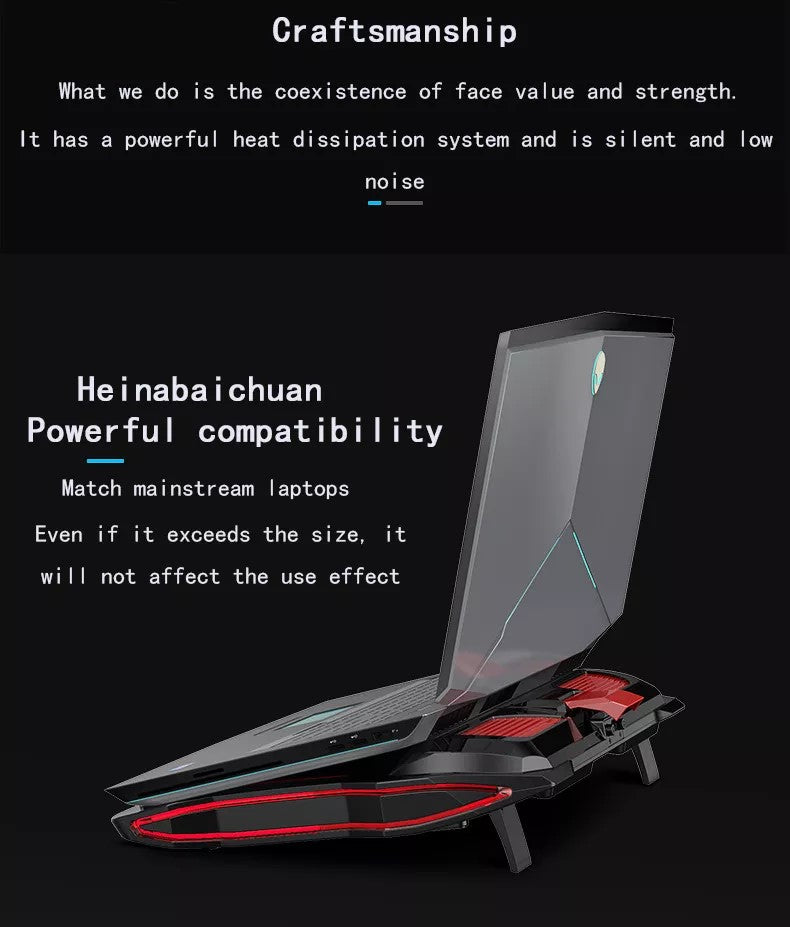 Base Ventilador Pc Gamer Turbo Cooler RGB