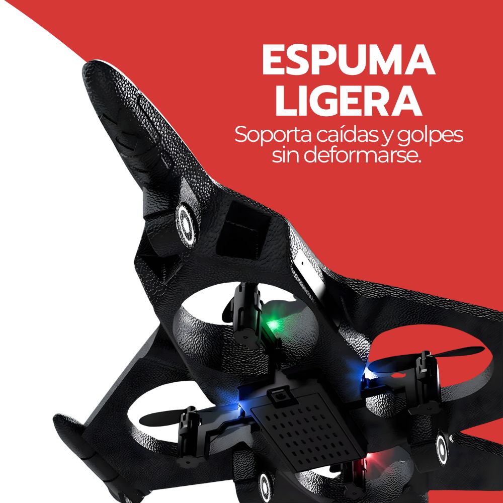 Juguete Drone Avión Espuma Planeador Control Remoto Batería