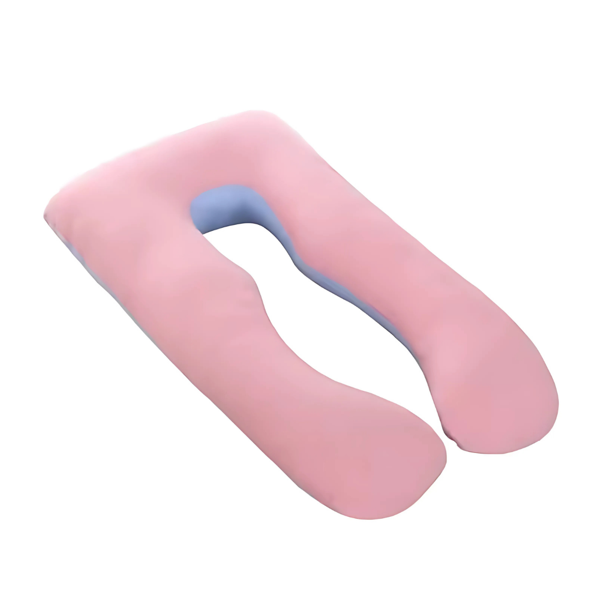 Almohada Embarazo Tipo U Rosa Poliéster Suave y Ergonómica