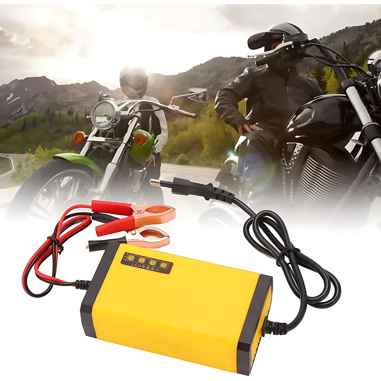 Cargador Batería Automóvil Moto 12v Inteligente
