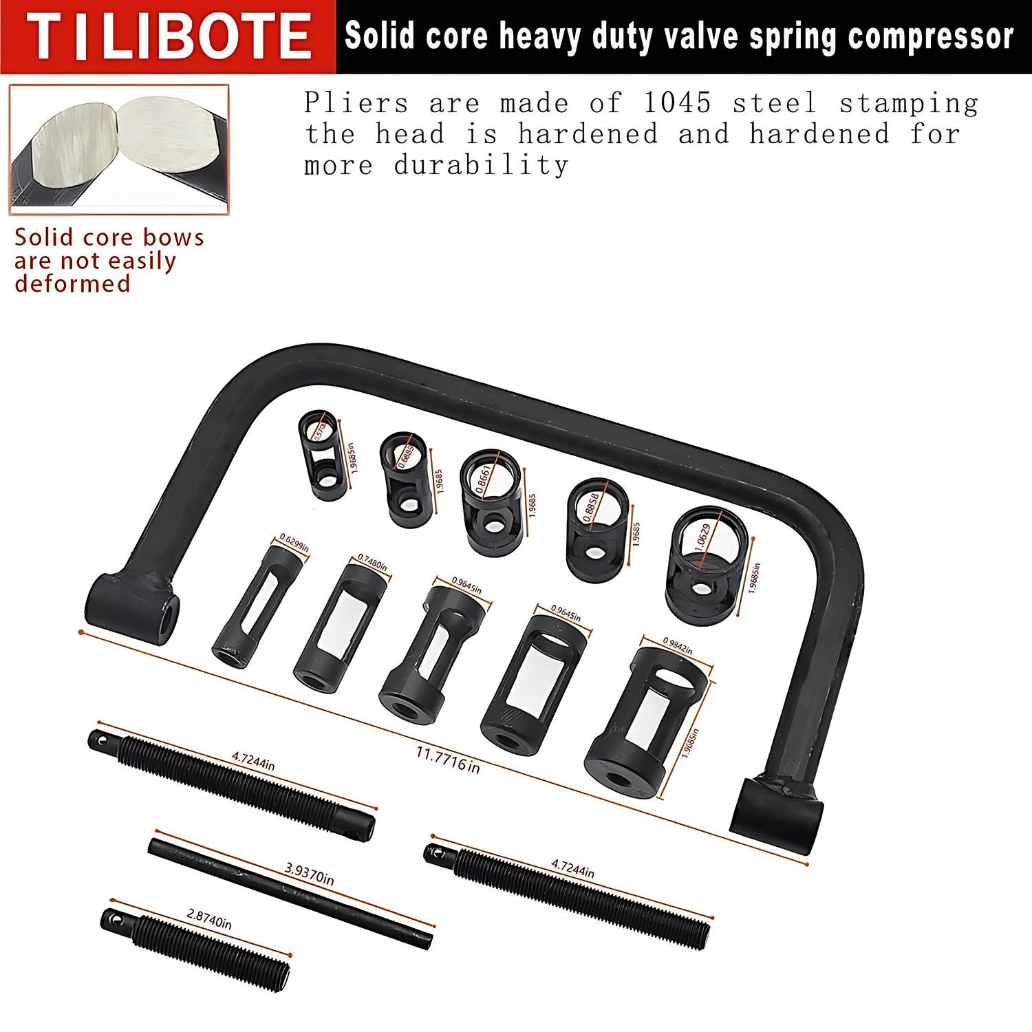 Kit 10 Piezas Extractor Prensa Valvulas Automotriz Universal