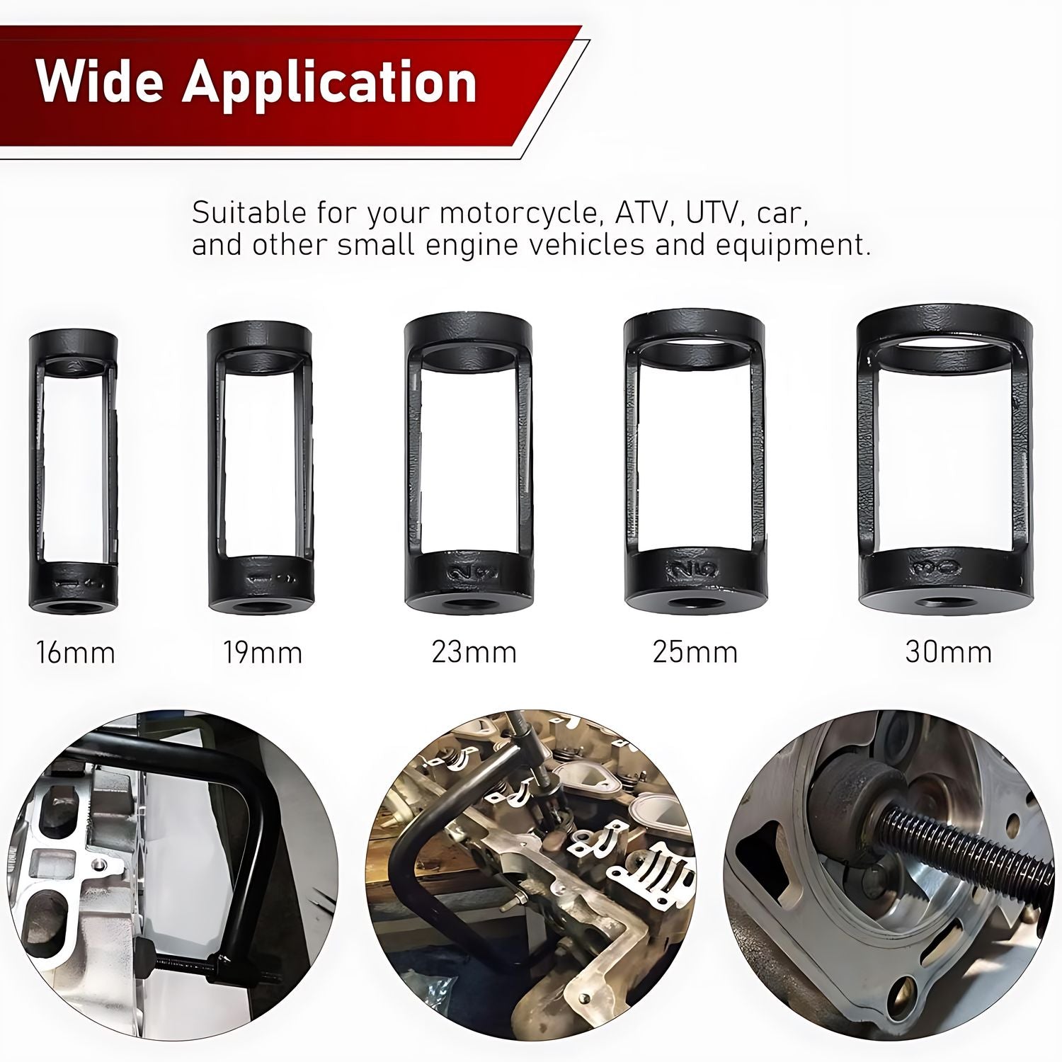 Kit 10 Piezas Extractor Prensa Valvulas Automotriz Universal