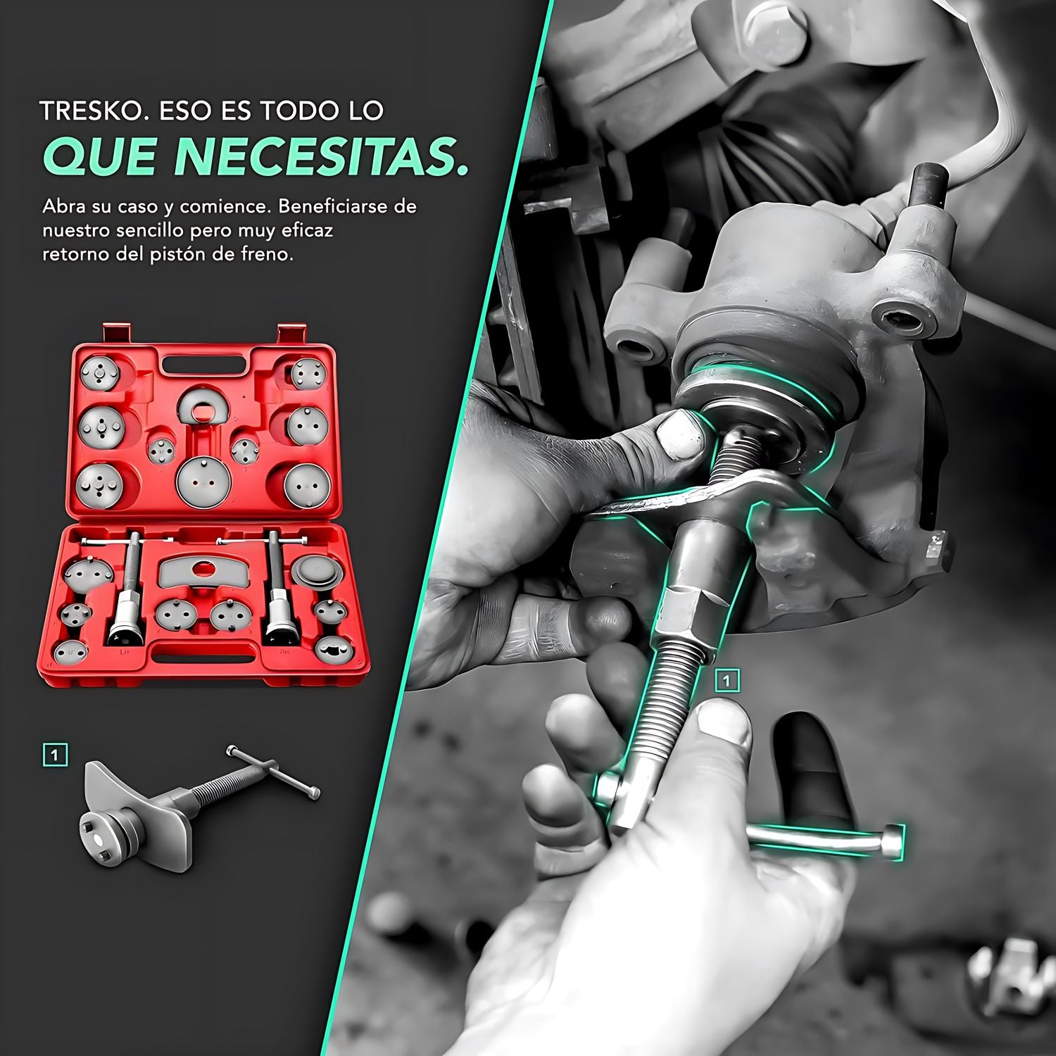 Kit De Reparación Comprimidor De Pistón De Caliper 21 Piezas