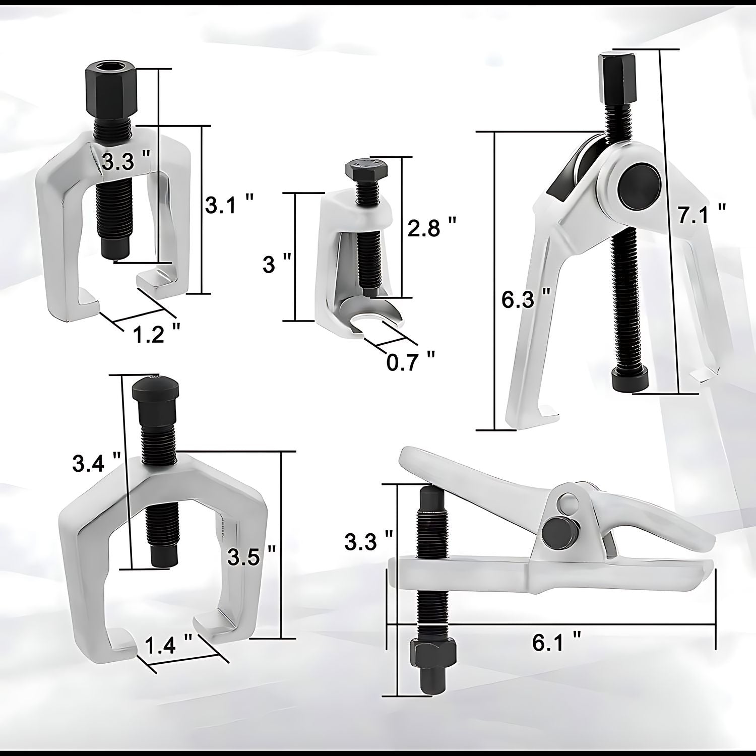 Kit Extractor Rotulas Y Terminales De Direccion 5 Pcs