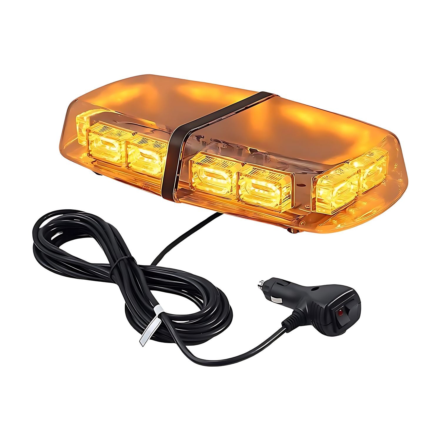 Baliza Luz Led Ámbar Estroboscópica para Techo Iman 12v-24v