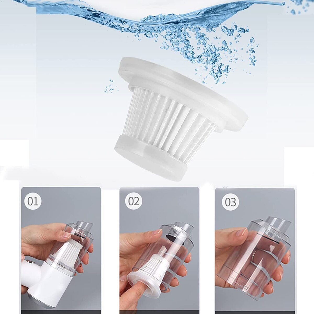 Kit Aspiradora Pistola Portátil Inalámbrica Auto Hogar 120w