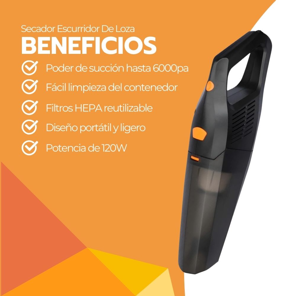 Aspiradora De Mano Auto Inalámbrica Multifuncional Portátil