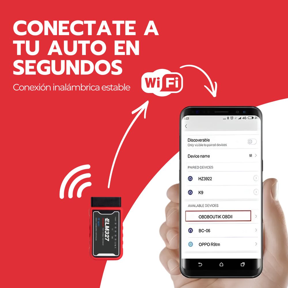Escáner Automotriz Obd2 Wifi Elm327 Diagnóstico Auto