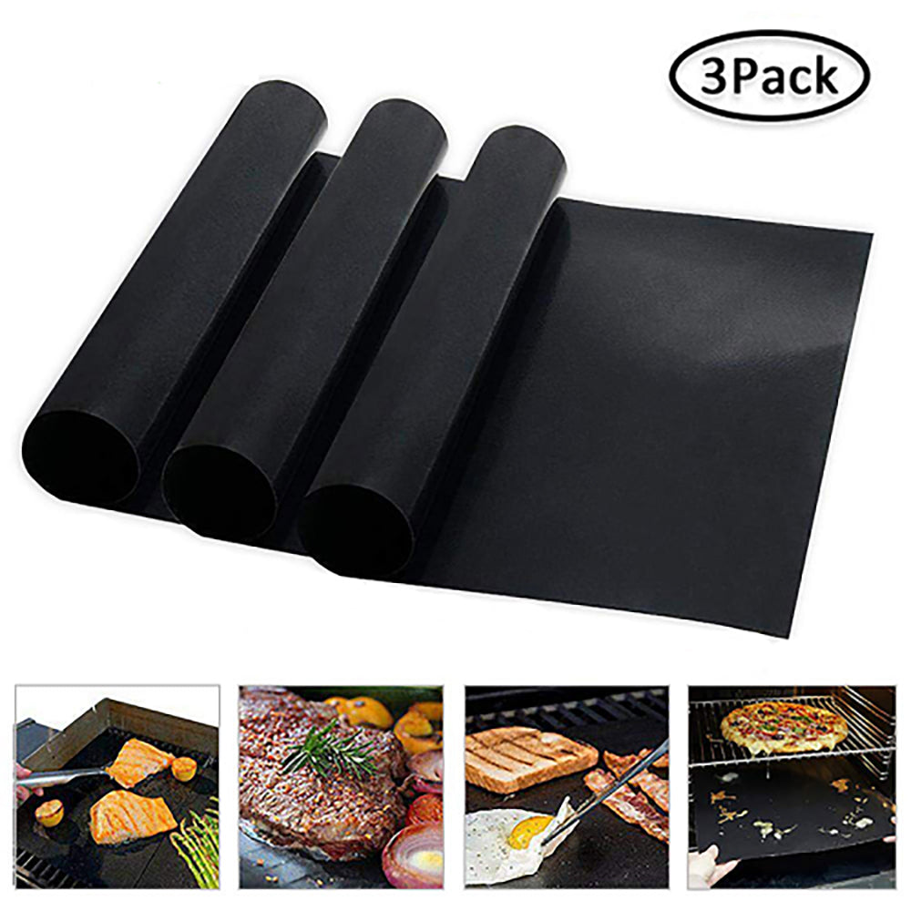 3 Set Laminas Para Parrilla Antiadherente Teflon Para Asados