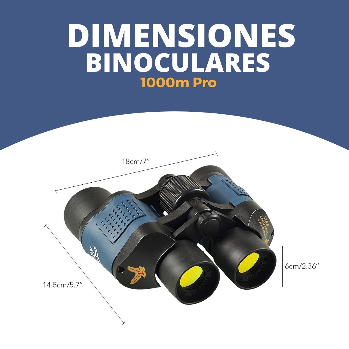 Binoculares Profesionales 60x60 Caza Binocular 1000m Pro