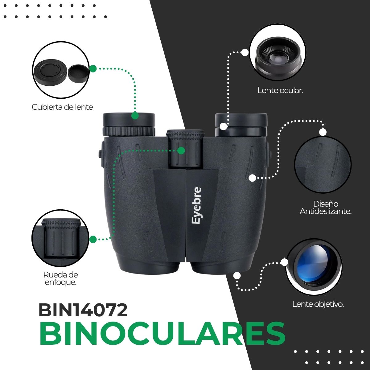 Binoculares Largo Alcance 10x25 Aumento 10x Eyebre Ld117