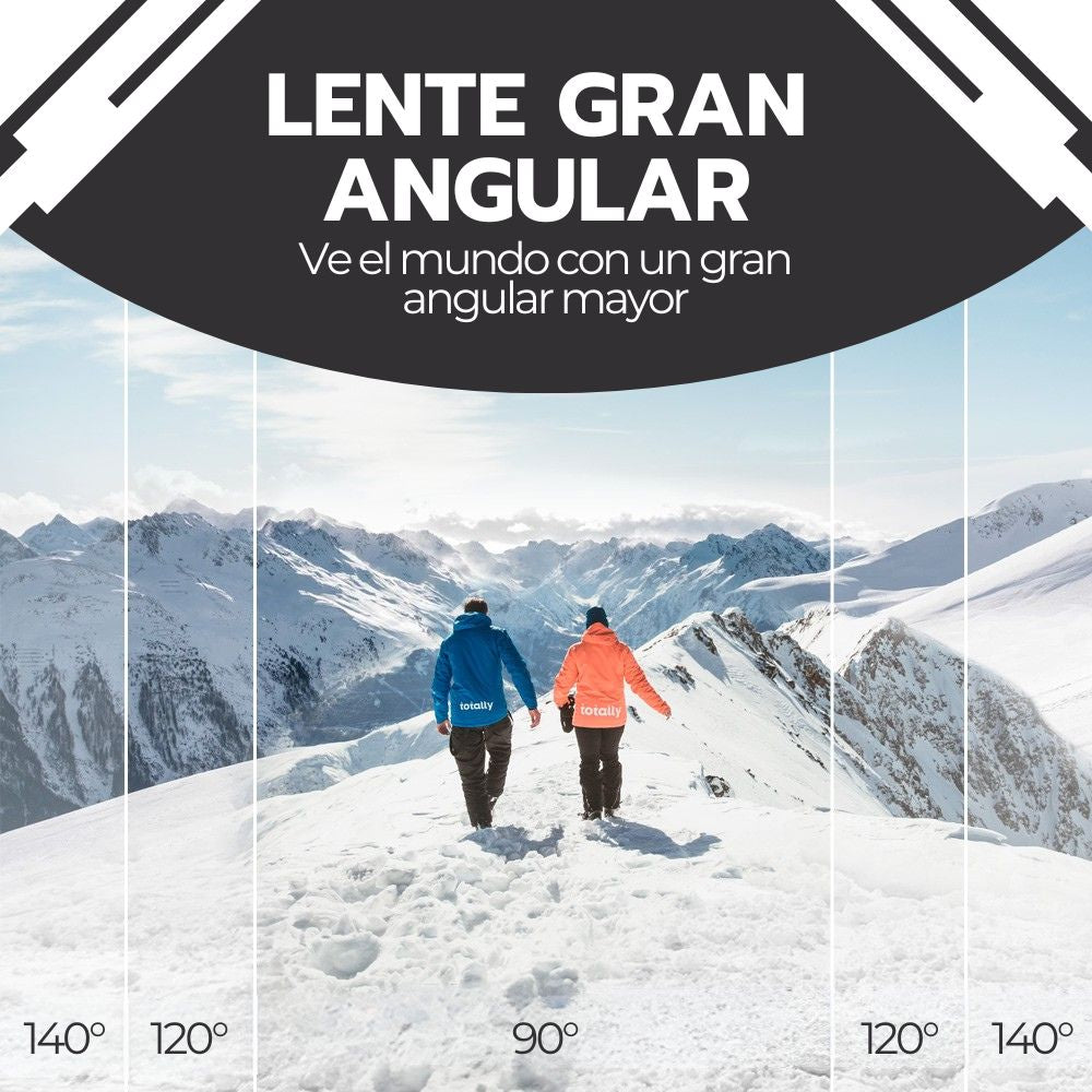 Cámara de Acción Deportiva Full HD Sumergible Gran Angular