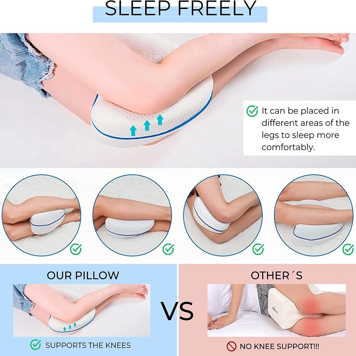 Almohada Ortopédica Original Para Piernas