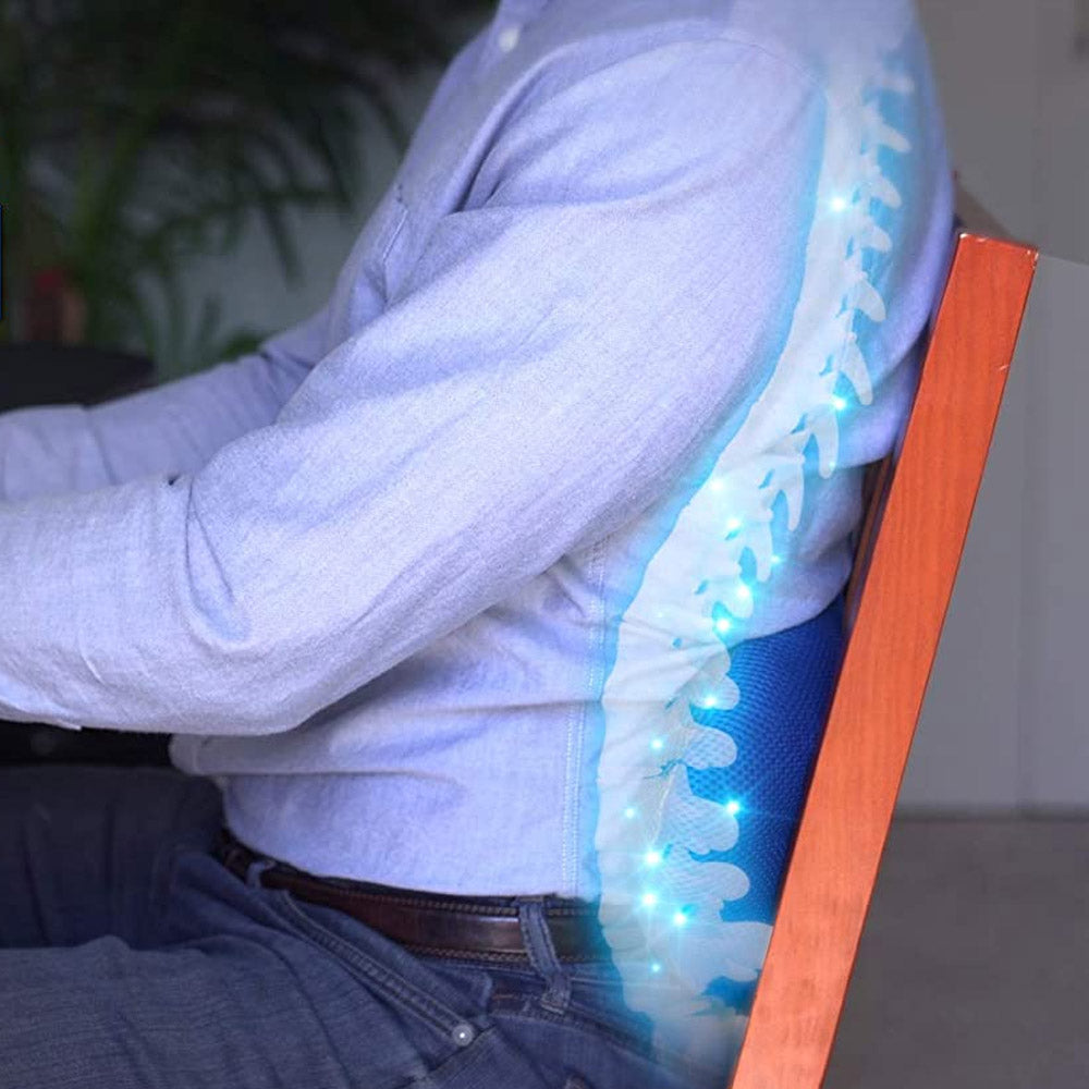 Cojín Almohada Lumbar Ortopédica Respaldo Ergonómica