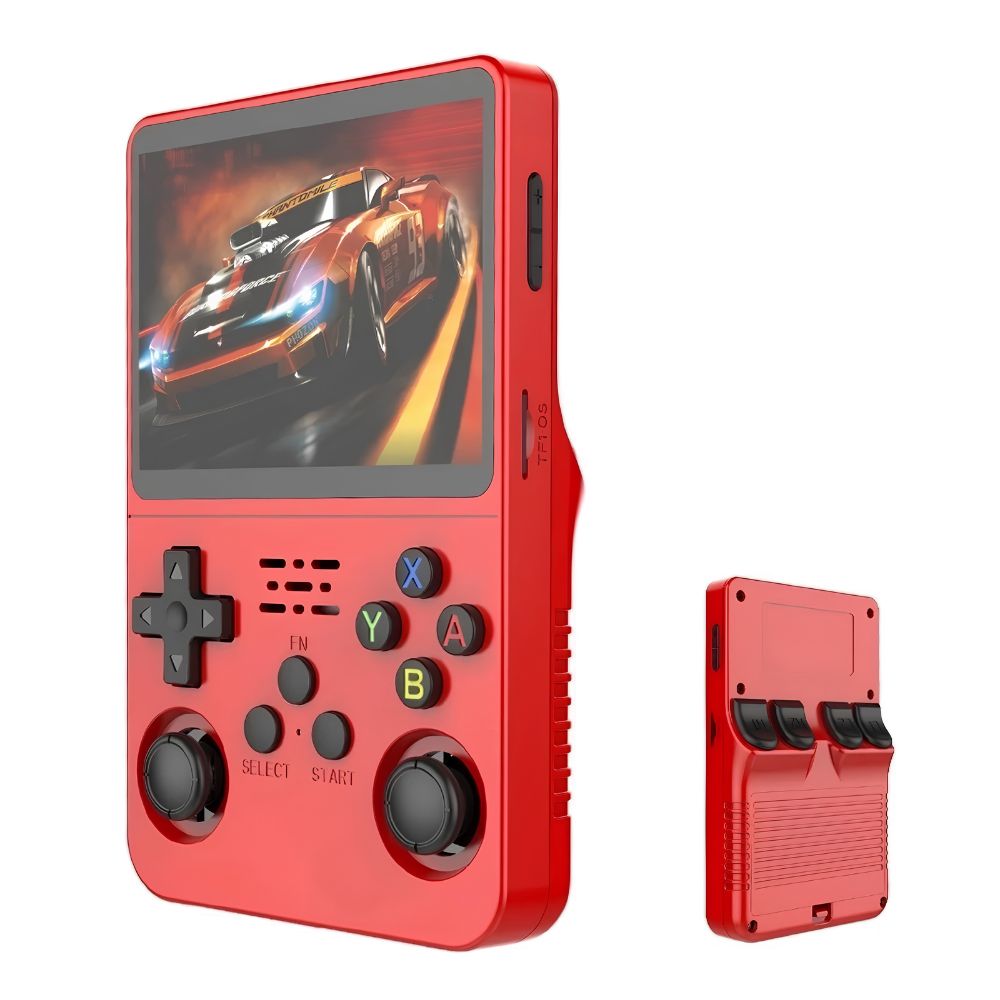 Consola Retro Portátil R36S 64GB WiFi +10000 Juegos Rojo