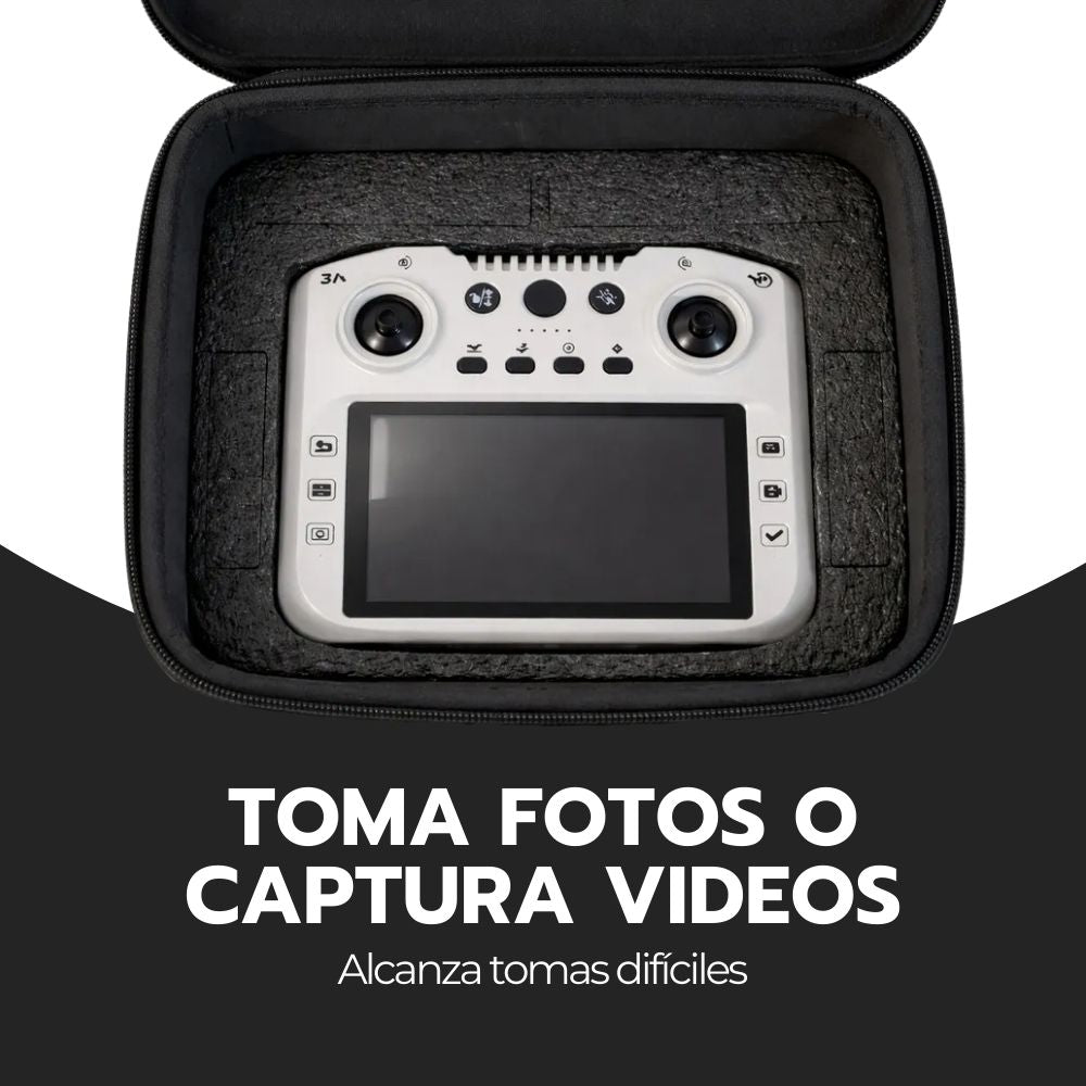 Drone Brushless con Cámara HD, Control LCD y Giro 360°