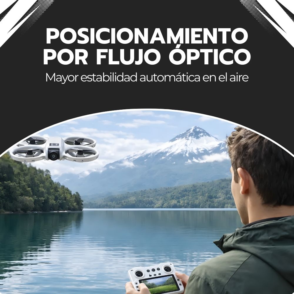 Drone Brushless con Cámara HD, Control LCD y Giro 360°