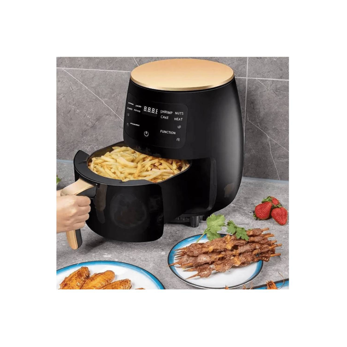 Freidora De Aire 6 Litros Pantalla Táctil Moderna 2400 W