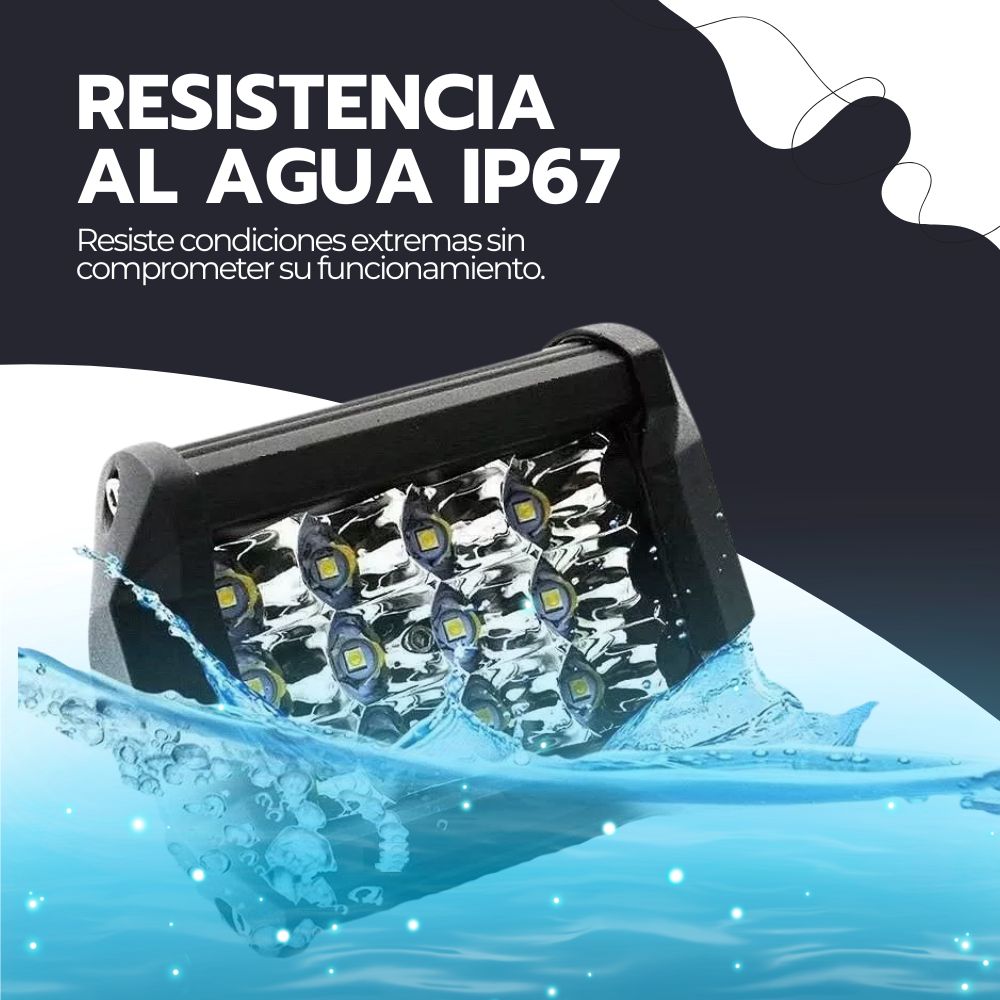 Foco LED Neblinero 36W IP67 Alta Potencia Para Vehículos