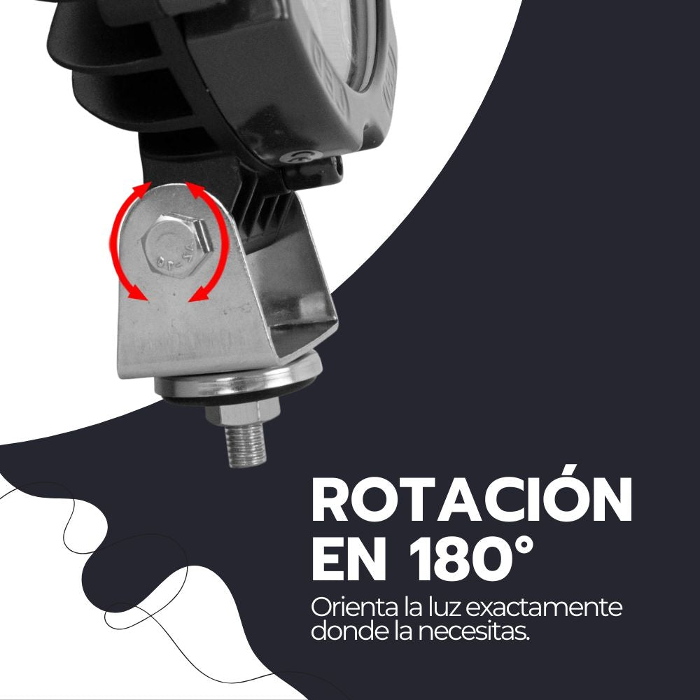 Foco LED 51W Alta Potencia Impermeable Con Base Universal