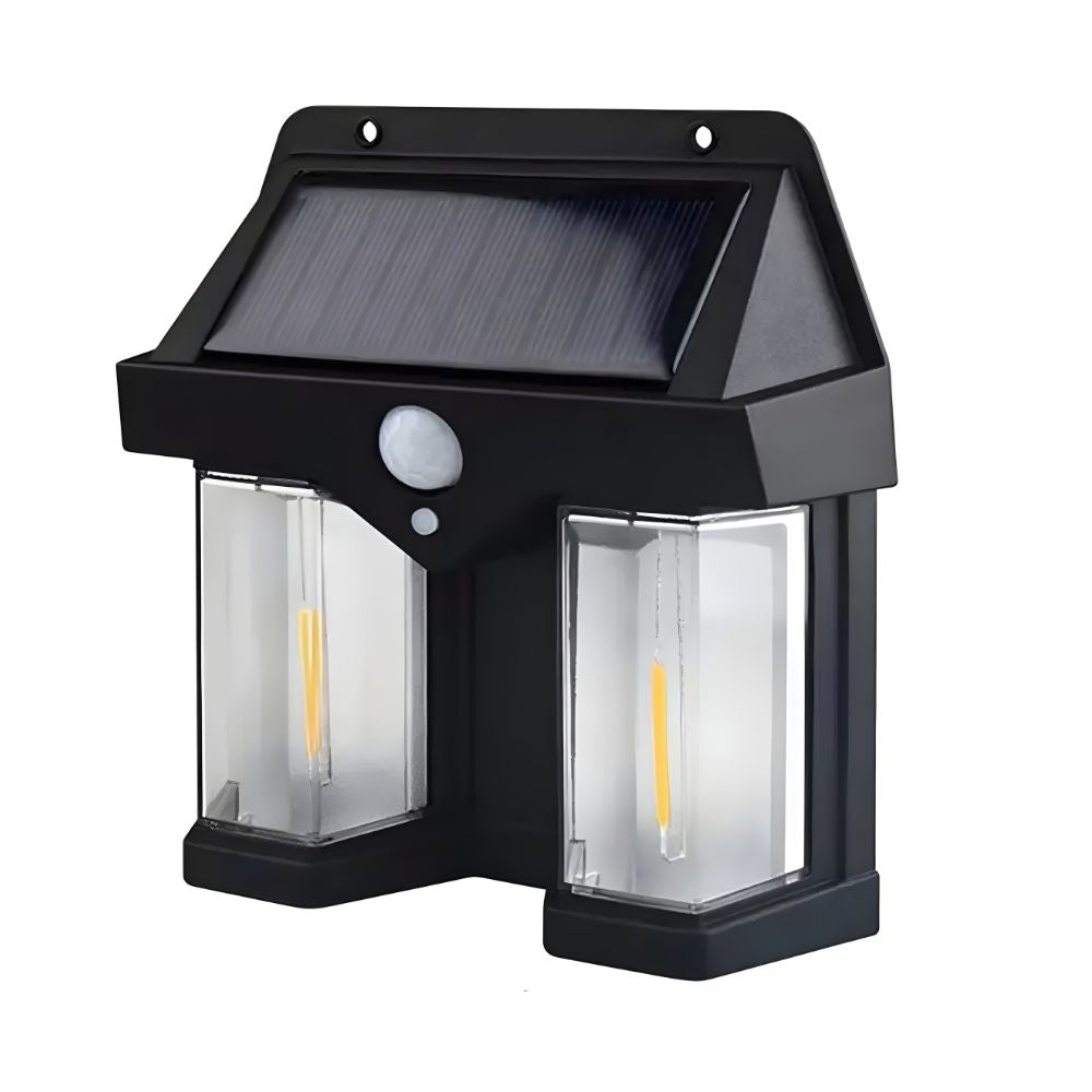 Lámpara Solar Doble LED Sensor Movimiento Exterior IP65