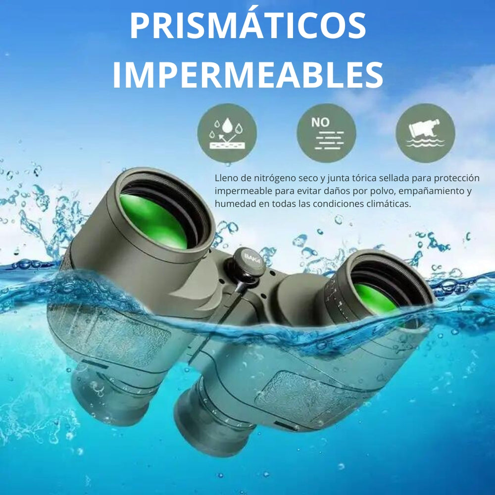 Binoculares Marinos 10x50 Bak4 A Prueba De Agua
