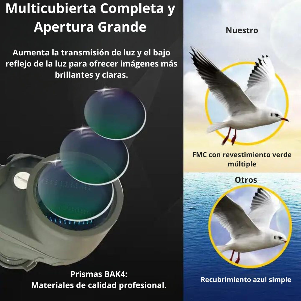 Binoculares Marinos 10x50 Bak4 A Prueba De Agua