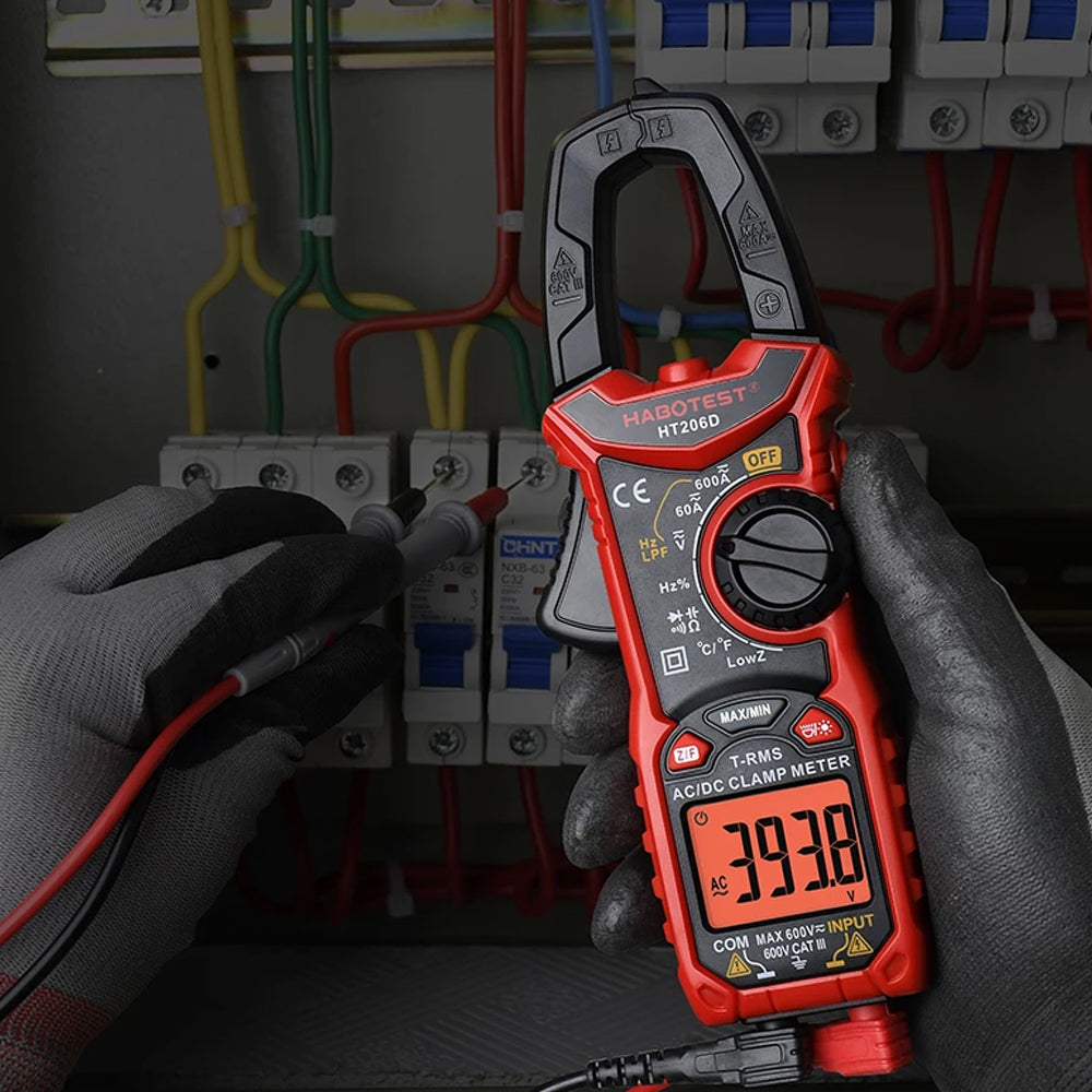 Pinza tenaza Amperímetro digital Ht208d