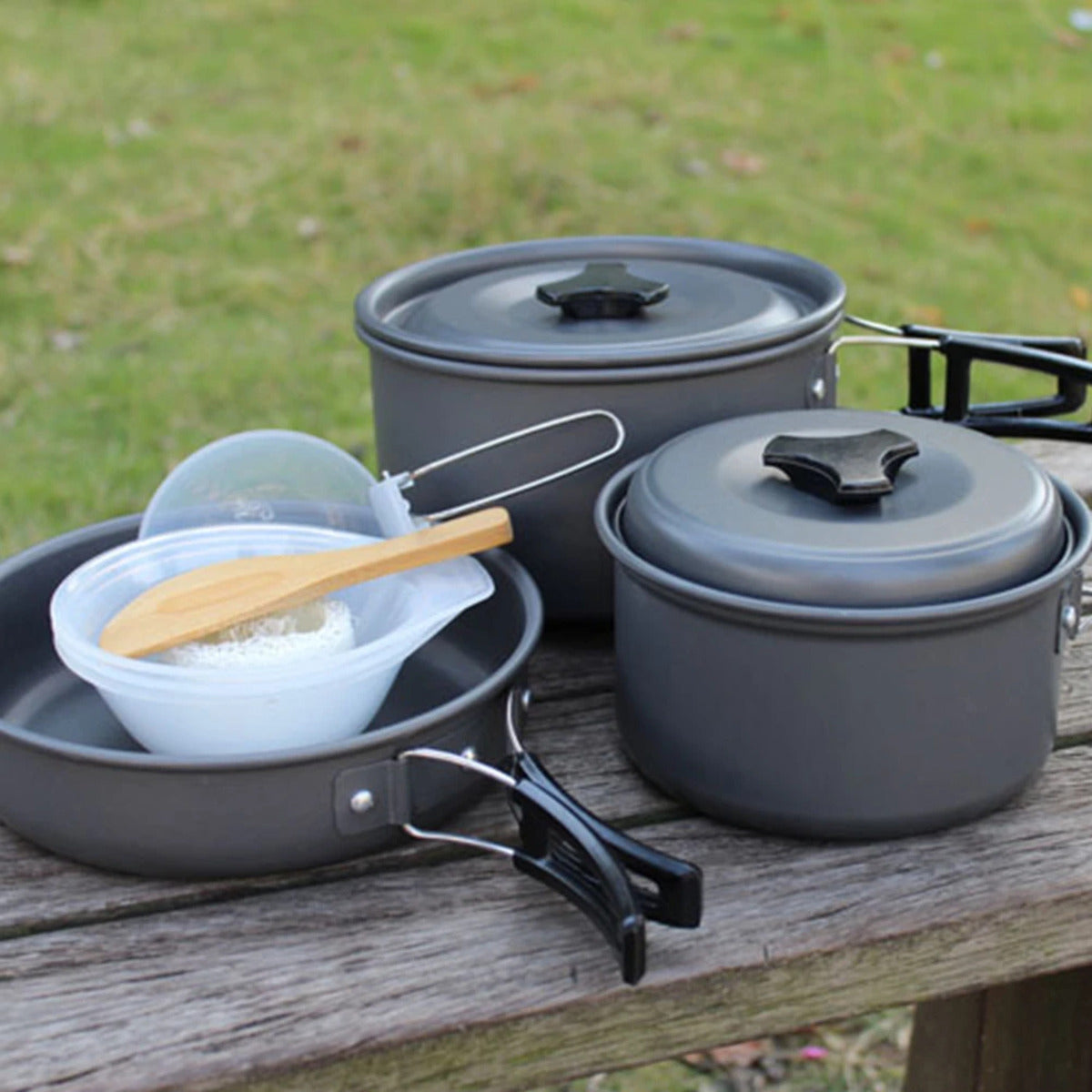 Set Ollas Camping 5 piezas Cocinilla