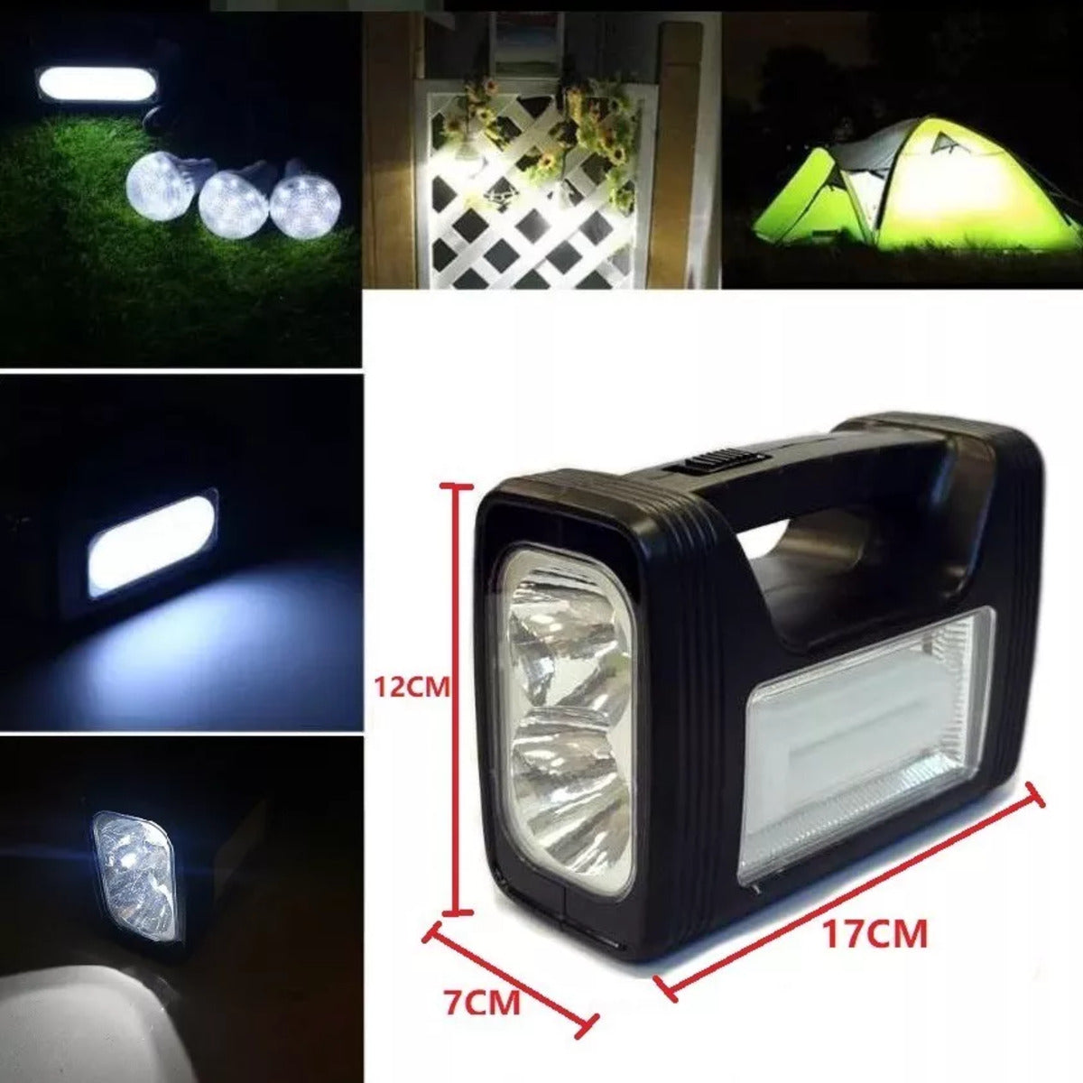 Kit Ampolletas Solar Emergencia Camping 220v Alta Calidad