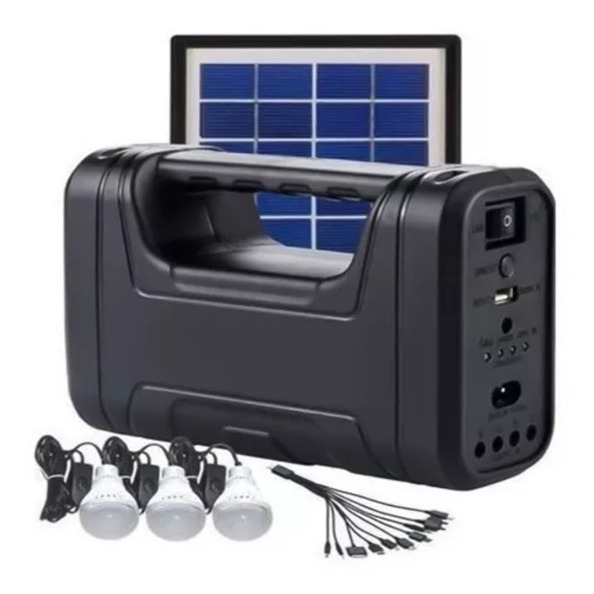 Kit Ampolletas Solar Emergencia Camping 220v Alta Calidad