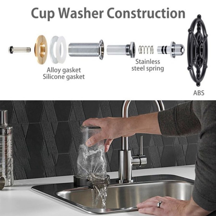 Lavador Limpiador Automático Para Vasos Tazas Copa Cocina