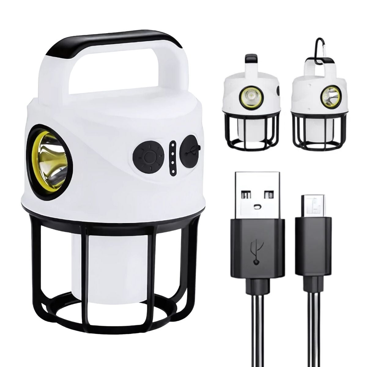 Lámpara Camping Dual LED Recargable con Power Bank