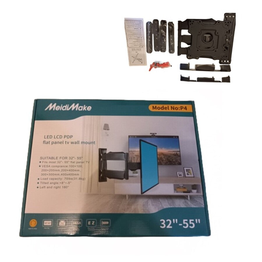 Base Soporte Tv Pared 3 Brazos Ajustable 32 A 55 Pulgadas