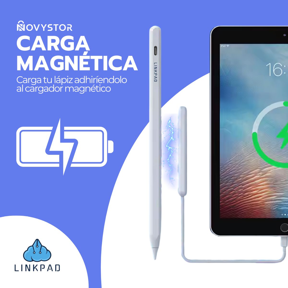 Lápiz Linkpad P10 Pro para iPad Palm Reject Inalámbrico