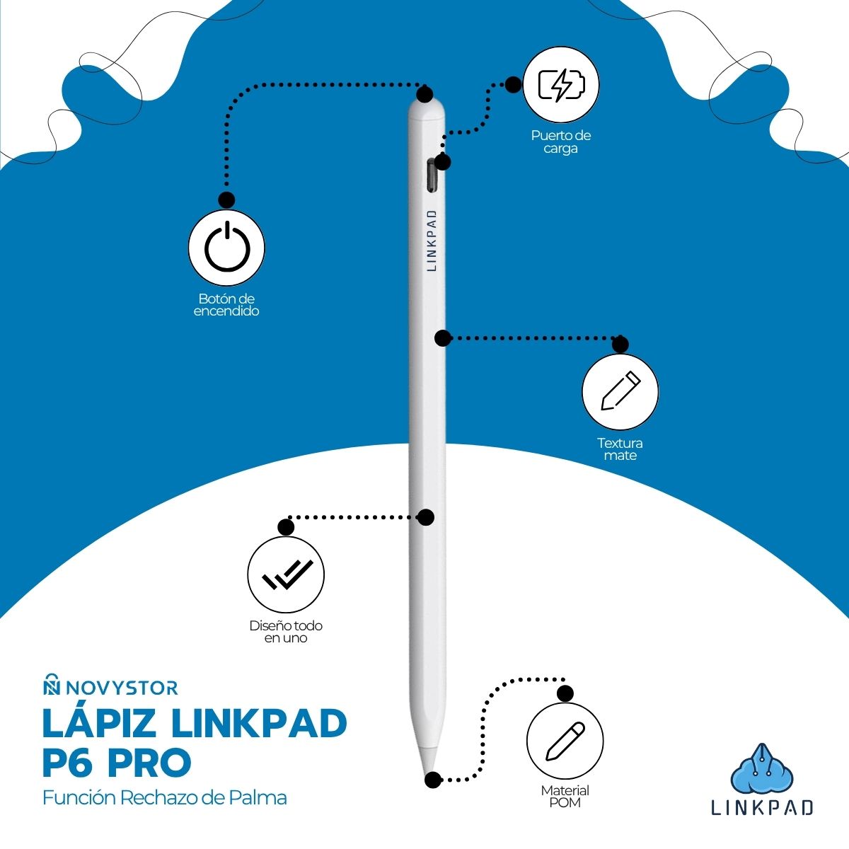 Lapiz Pencil Para iPad Modelo Stylus Pen P6 Pro