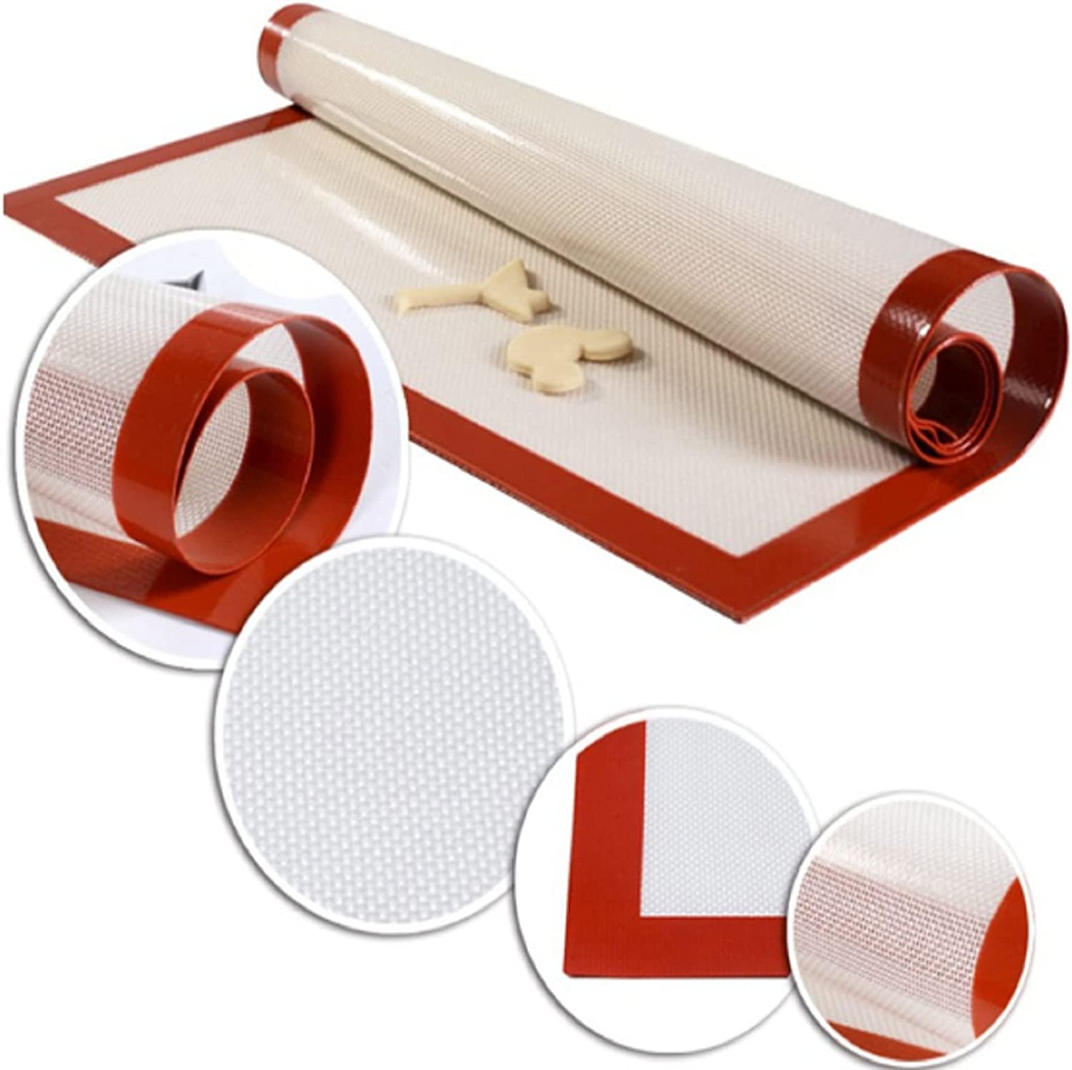 Set 2 Lamina De Silicona Horno Pastelería Antiadherente