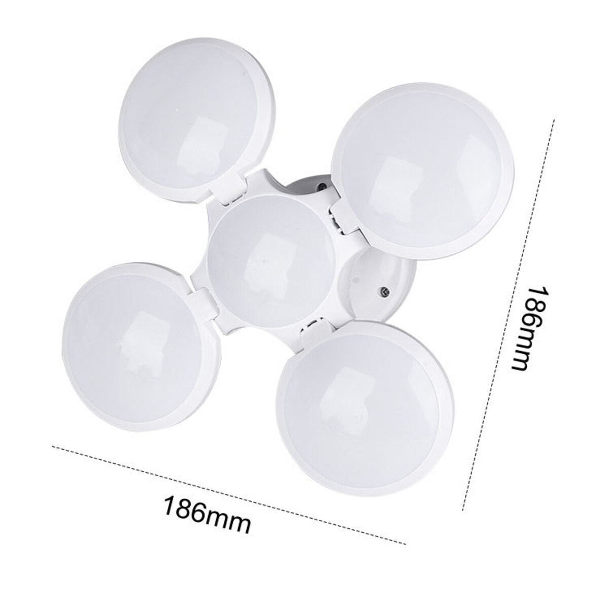 Lampara Solar 50w, 5 Focos, 5 Modos, Carga Solar Y Usb