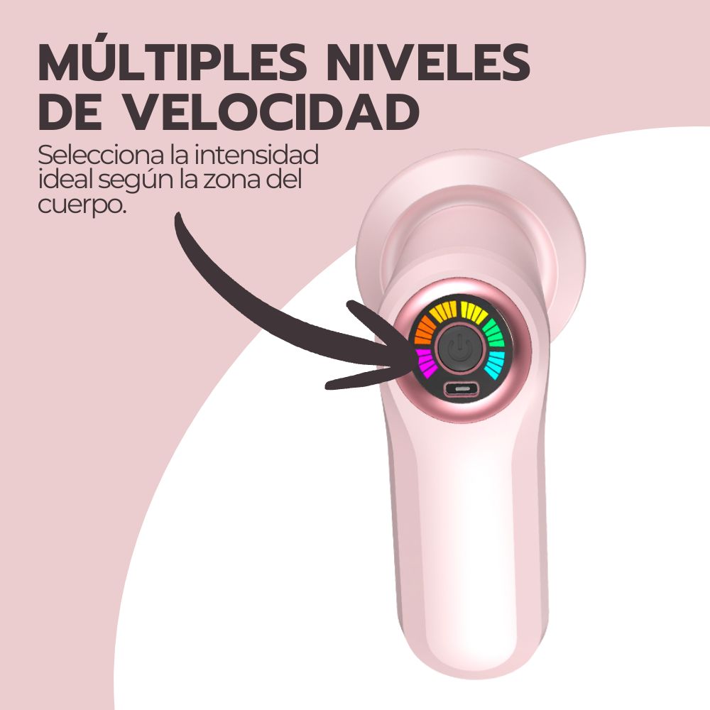 Masajeador Eléctrico Corporal Anticelulítico Rosa