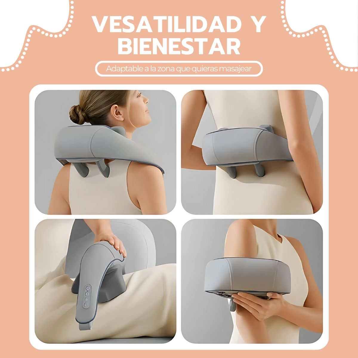 Masajeador Inalámbrico Para Cuello y Cervical con Calor