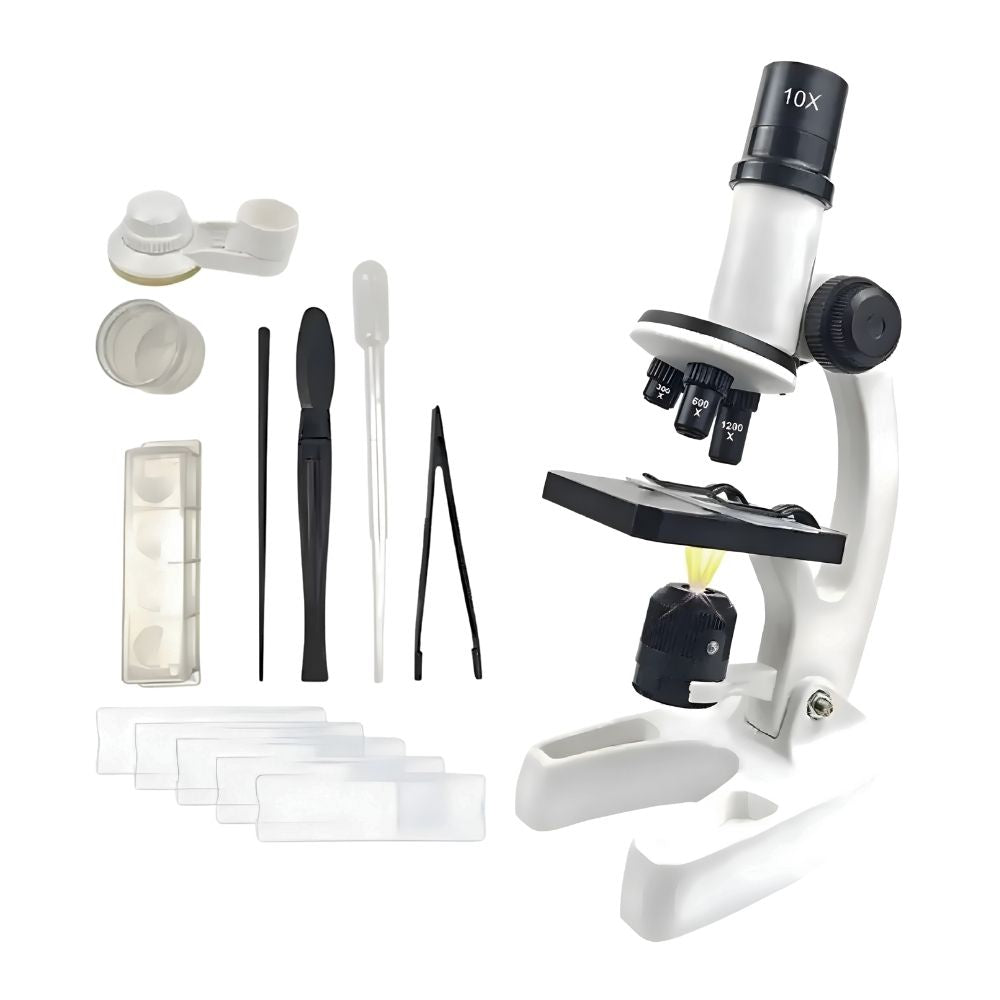 Microscopio Científico Educativo 1200X con Accesorios