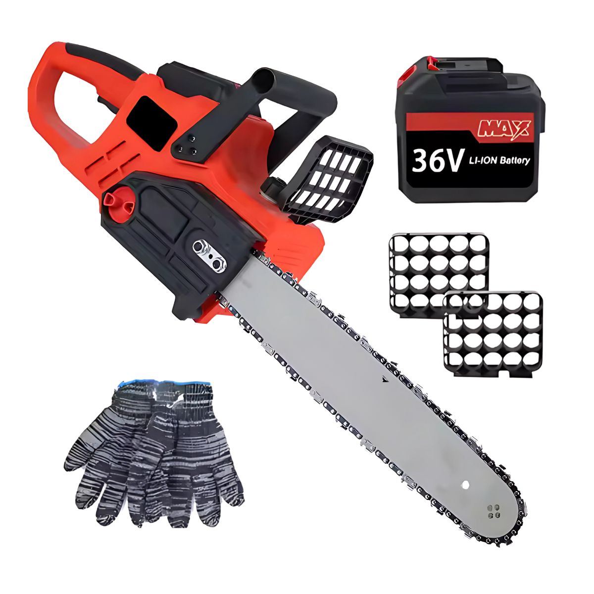 Motosierra Eléctrica ROK Inalámbrica 16'' + Funda Protectora