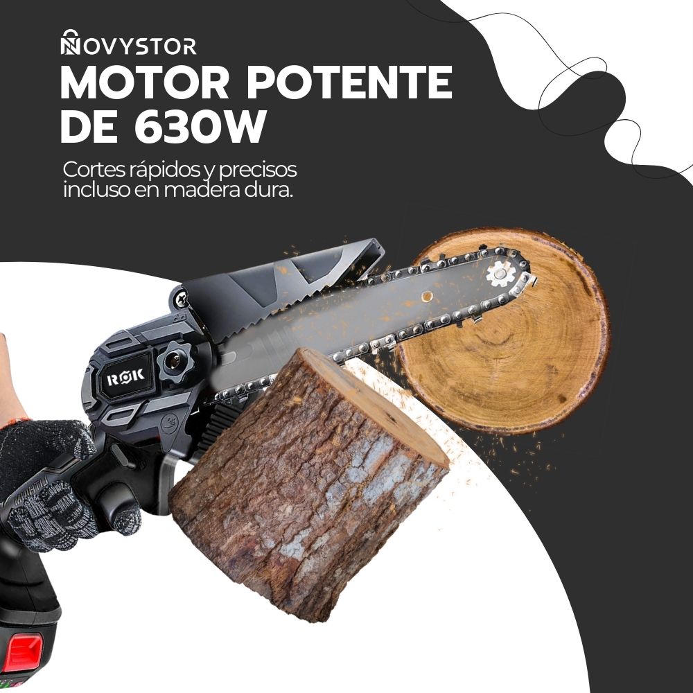 Motosierra Eléctrica Inalámbrica Portátil De 6 Pulgadas