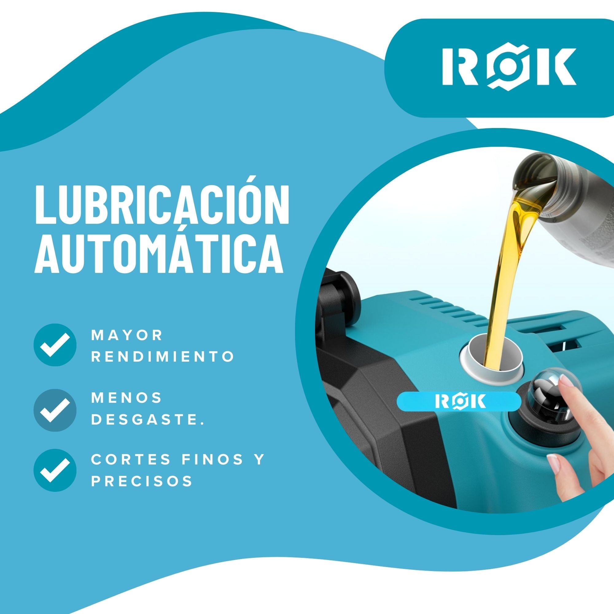 Electrosierra Motosierra inalámbrica 6"+Pantalla+ 2 baterías